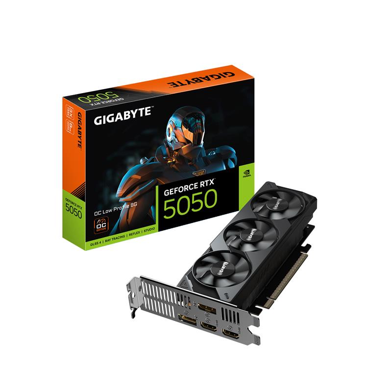 GIGABYTE GeForce RTX 5050 OC Low Profile 8G Graphics Card, 8GB 128-bit