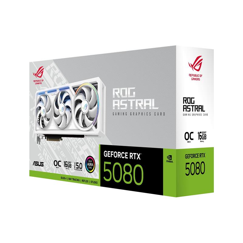 【中古】ASUS ROG ASTRAL RTX 5080 OC ASUS ROG Astral GeForce RTX 5080 16GB GDDR7 WHITE OC Edition