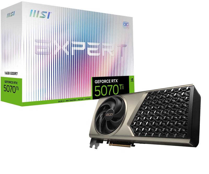 MSI GeForce RTX 5070 Ti 16G EXPERT OC, GDDR7 16 Go Double ventilateurs