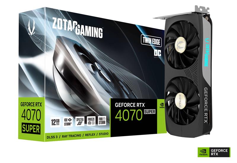 ZOTAC GAMING GeForce RTX 4070 SUPER Twin Edge OC 12GB