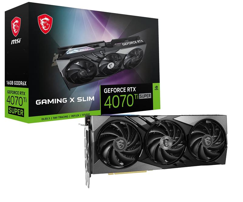 MSI GeForce RTX 4070 Ti SUPER 16G GAMING X SLIM