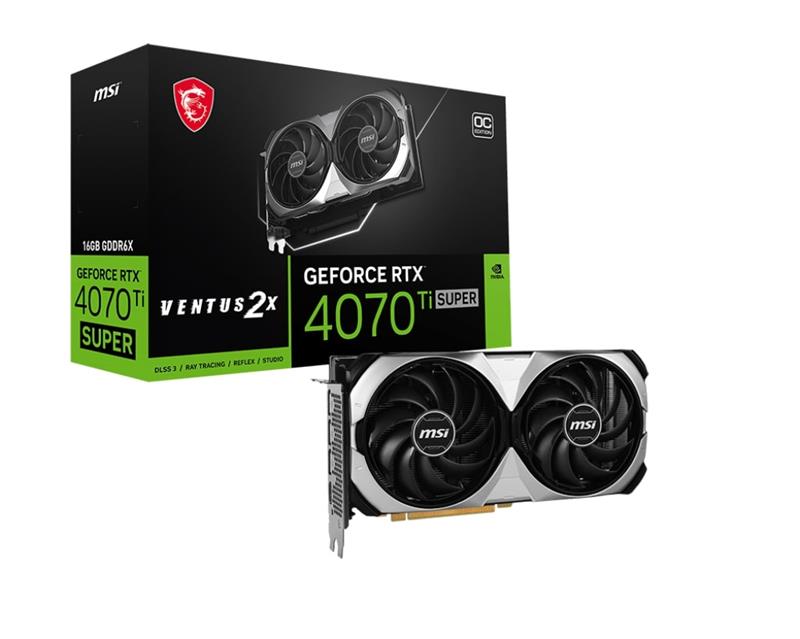 MSI GeForce RTX 4070 Ti SUPER 16G VENTUS 2X OC