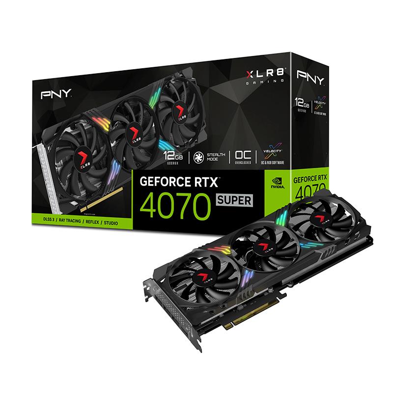 PNY GeForce RTX 4070 SUPER 12 Go XLR8 Gaming VERTO