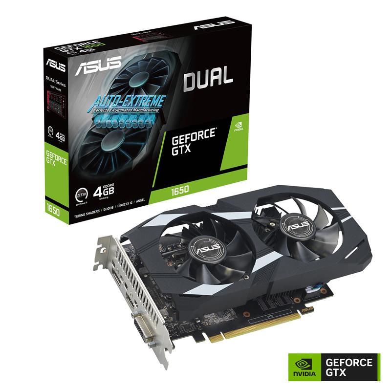 ASUS DUAL GeForce GTX 1650 OC 4G GDDR6 EVO