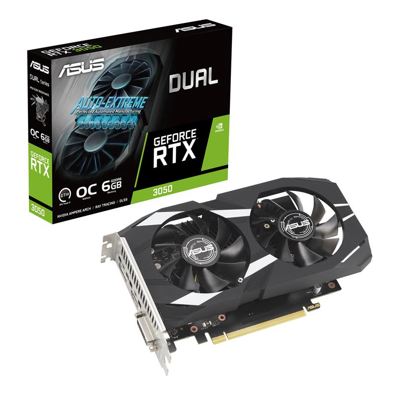 ASUS Dual NVIDIA GeForce RTX 3050 6 Go OC Edition HMDI DP DVI(Open Box)