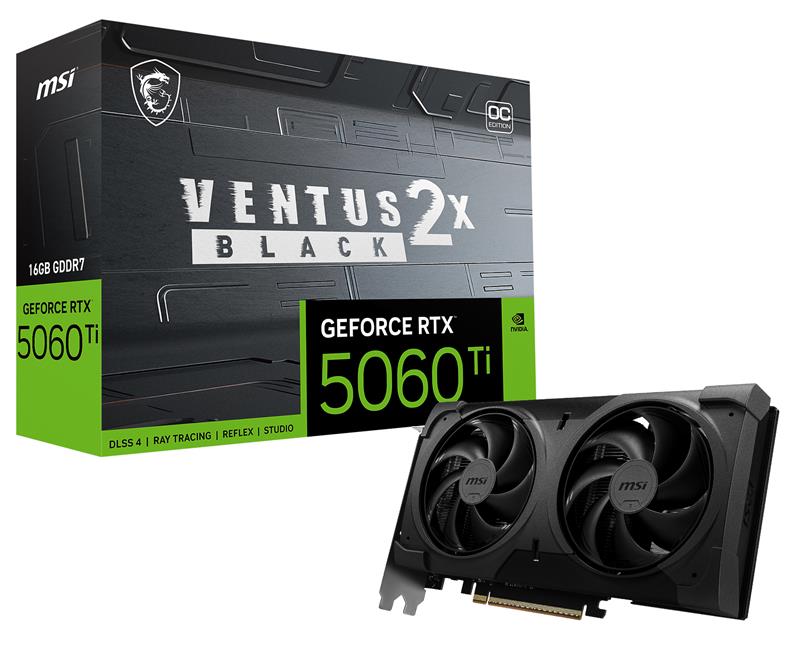 MSI GeForce RTX 5060 Ti 16G VENTUS 2X OC GDDR7 Double Fans