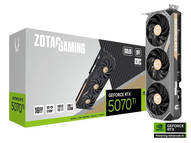 ZOTAC GAMING GeForce RTX 5070 Ti SOLID SFF OC GDDR7