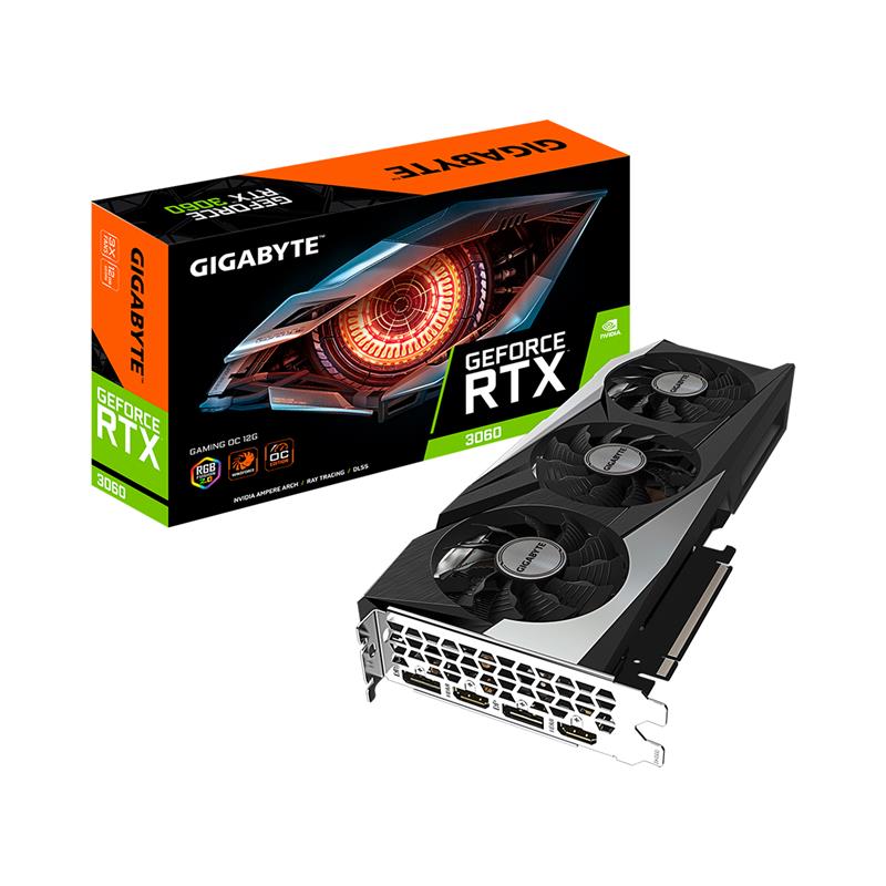 GIGABYTE GeForce RTX 3060 GAMING OC 12GB (rev.  2.0) GDDR6 Graphics Card