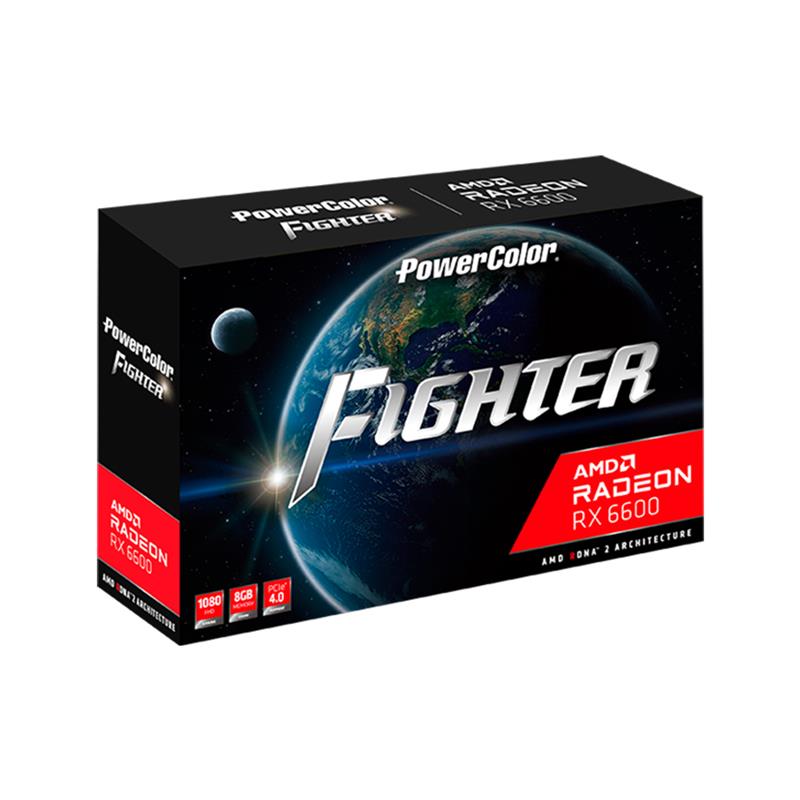 PCパーツ AMD Radeon RX 6600 XT Power Color 8GB PowerColor Fighter AMD Radeon RX 6600 8GB GDDR6 Graphics