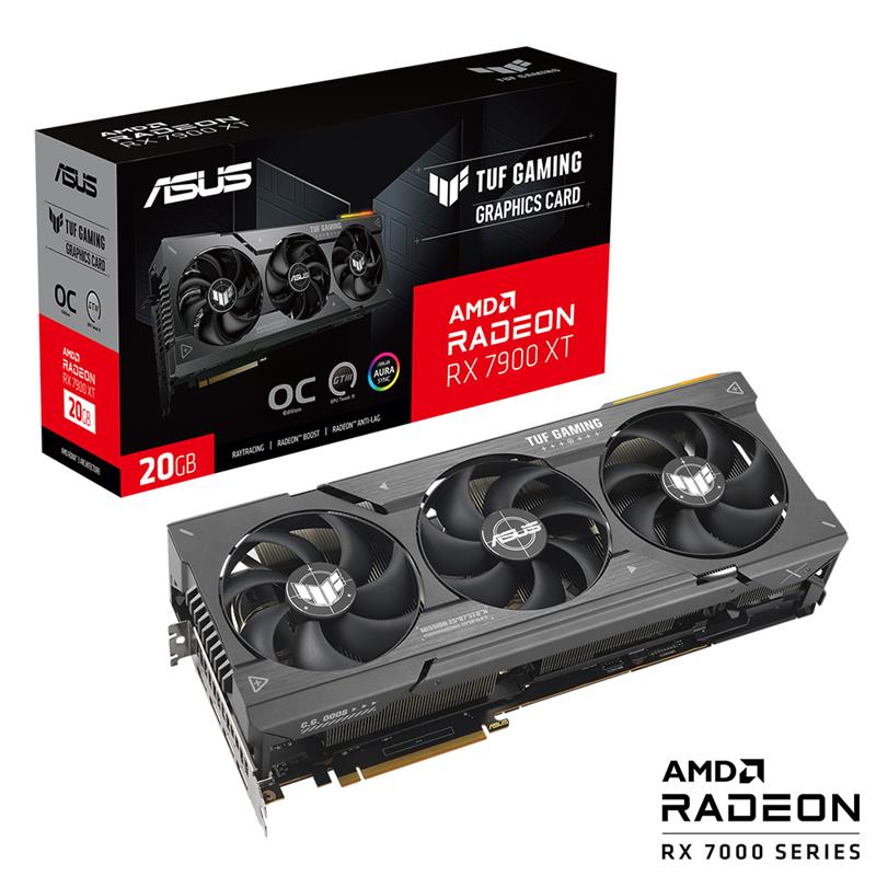 ASUS TUF Gaming Radeon RX 7900 XT OC Edition 20GB GDDR6 Graphics Card(Open Box)