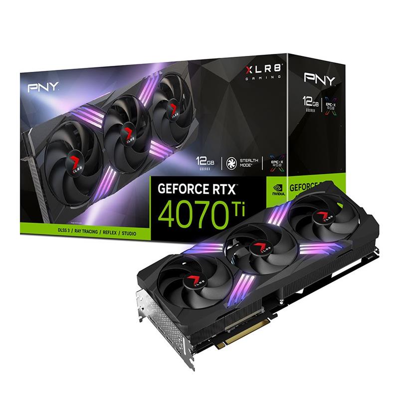 PNY GeForce RTX 4070 Ti 12GB XLR8 Gaming Graphics Card