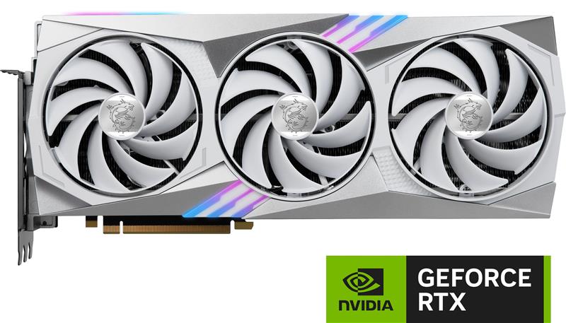 MSI GeForce RTX 4070 Ti GAMING X TRIO WHITE 12G GDDR6X Graphics Card