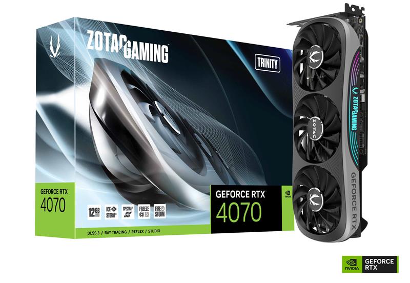 ZOTAC GAMING GeForce RTX 4070 Trinity 12GB GDDR6X Graphics Card