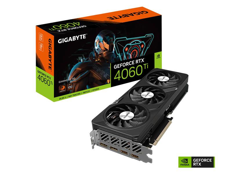 GIGABYTE GeForce RTX 4060 Ti GAMING OC 8GB GDDR6 Graphics Card