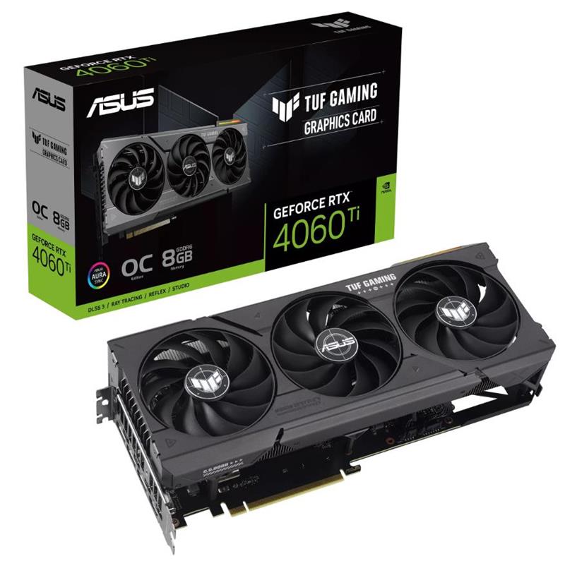 ASUS TUF Gaming GeForce RTX 4060 Ti OC 8GB GDDR6 Graphics Card