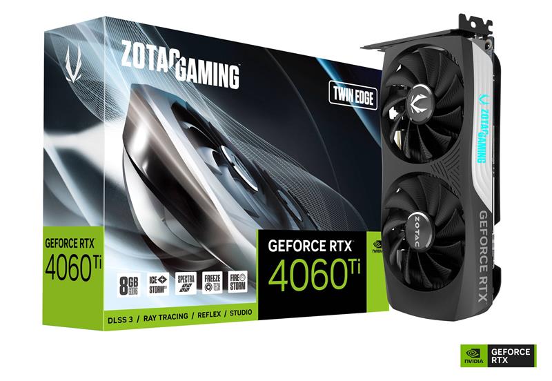 ZOTAC GAMING GeForce RTX 4060 Ti 8GB GDDR6 Twin Edge Graphics Card