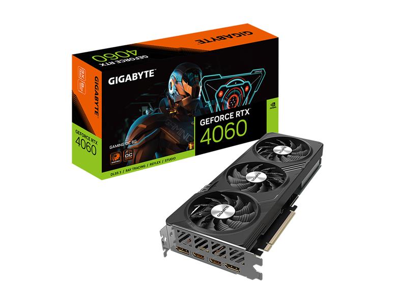 GIGABYTE GeForce RTX 4060 GAMING OC 8G GDDR6 Graphics Card(Open Box)