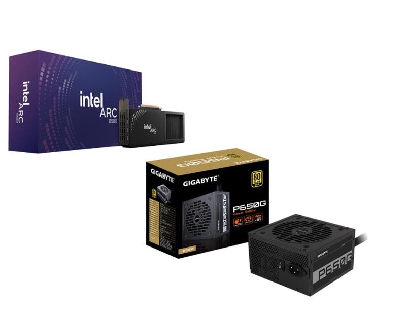 INTEL Arc B580 Limited Edition GPU + GIGABYTE GP-P650G PSU