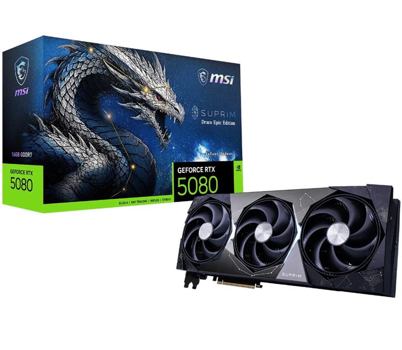 MSI GeForce RTX 5080 16G SUPRIM DRACO EPIC EDITION Graphics Card