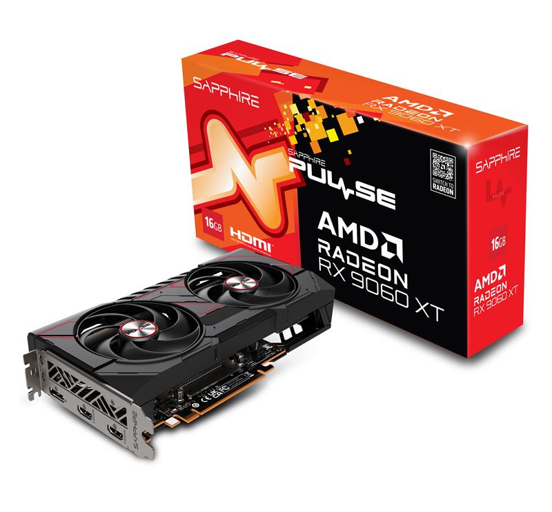 SAPPHIRE PULSE AMD RADEON RX 9060 XT GAMING OC 16GB  GDDR6 Renewed