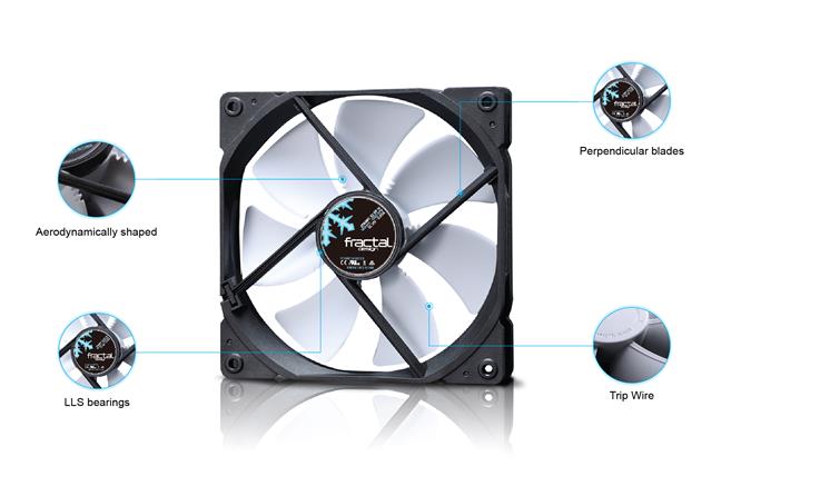 FRACTAL DESIGN Dynamic X2 GP 120 mm Cooling Fan - White