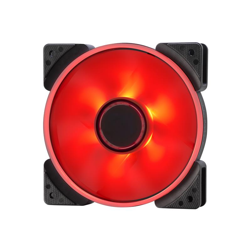 FRACTAL DESIGN Prisma SL-12 120mm Red LED Long Life Sleeve Bearing Computer Case Fan