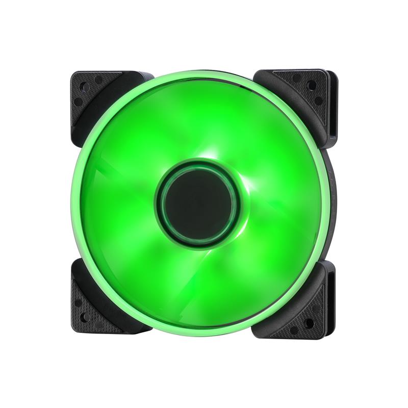 FRACTAL DESIGN Prisma SL-12 120mm Green LED Long Life Sleeve Bearing Computer Case Fan