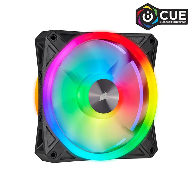 Corsair iCUE QL Series, QL120 RGB, 120mm RGB LED Fan, Single Pack(Open Box)