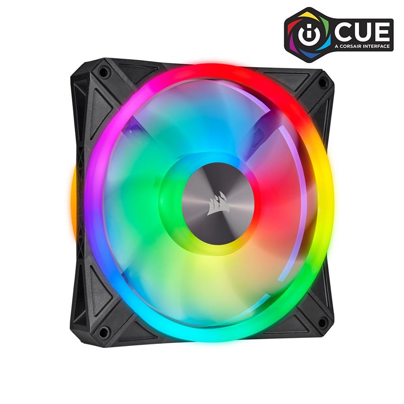 Corsair iCUE QL Series, QL140 RGB, 140mm RGB LED Fan, Single Pack(Open Box)