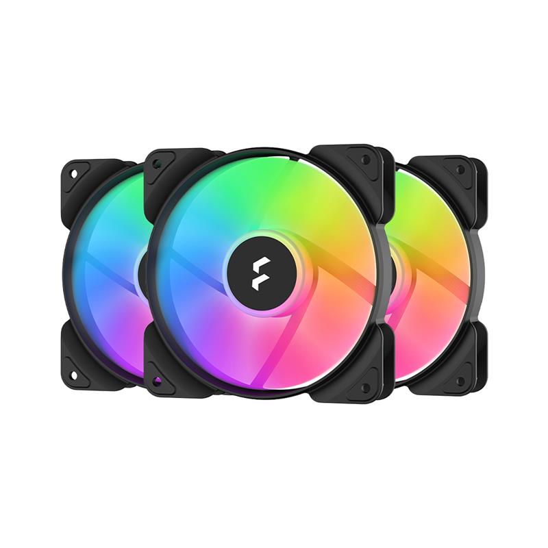 FRACTAL DESIGN Aspect 12 RGB 120 mm 1200 RPM Black Frame 3-pack