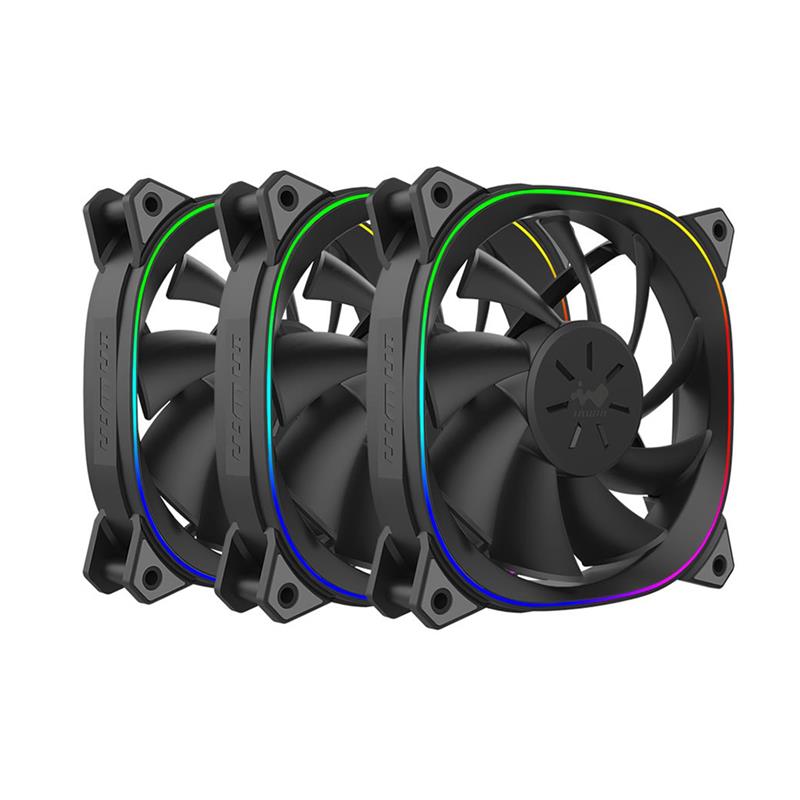 InWin Sirius Extreme ARGB Fan Triple Pack (IW-FN-ASE120-3PK), Black(Open Box)