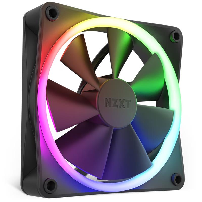 NZXT F120 RGB - 120mm RGB Fans - Single (Black)