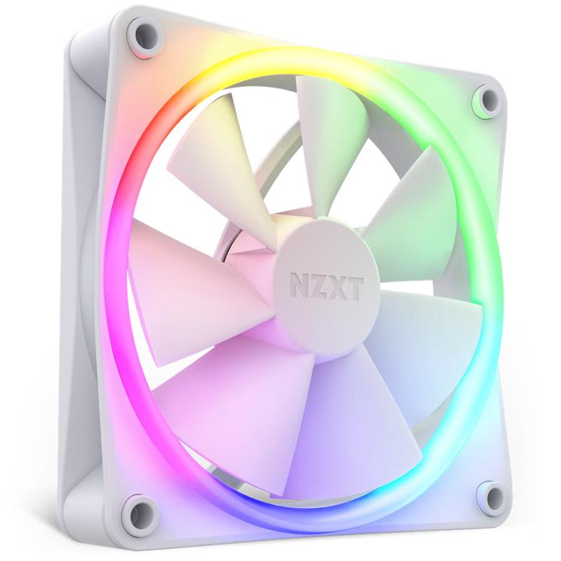 NZXT F120 RGB - 120mm RGB Fans - Single (White)