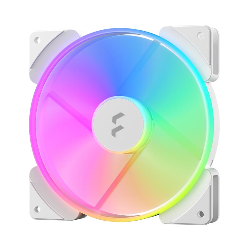 FRACTAL DESIGN Prisma AL-14 ARGB PWM White 140 mm Addressable RGB LED LLS Bearing Computer Case Fan