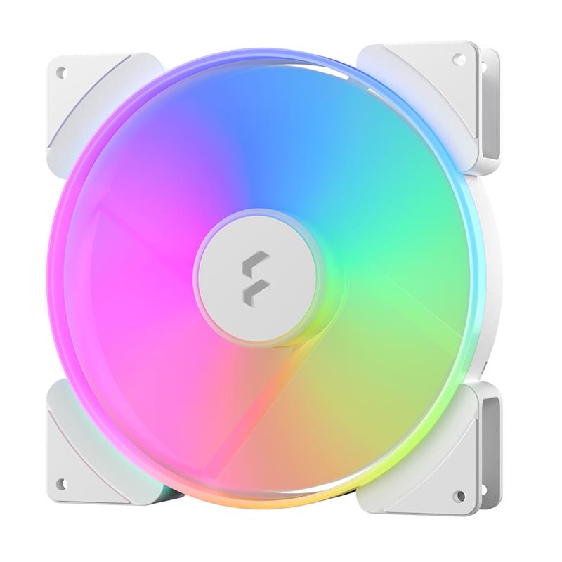 FRACTAL DESIGN Prisma AL-18 ARGB PWM White 180 mm Addressable RGB LED LLS Bearing Computer Case Fan