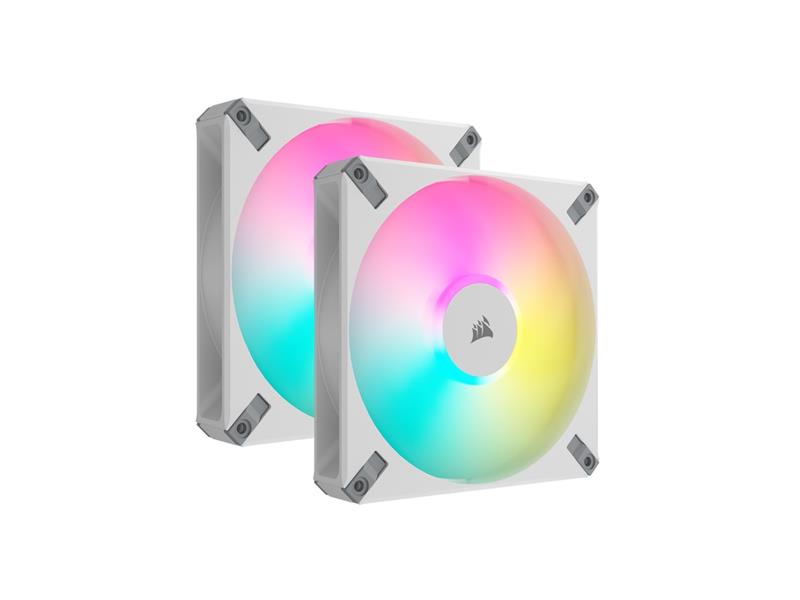 CORSAIR iCUE AF140 RGB ELITE 140mm PWM Dual Fan Kit - White(Open Box)