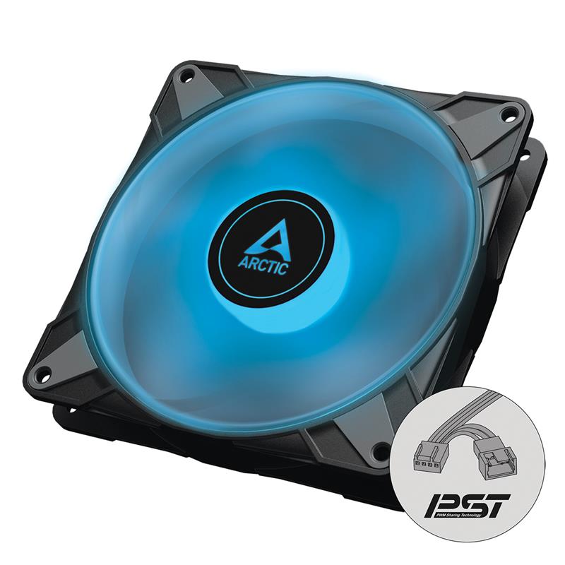 Arctic P14 PWM PST RGB 0dB – 140mm Pressure optimized case fan | PWM controlled speed with PST | RGB illumination