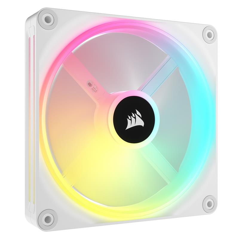 CORSAIR QX RGB Series, iCUE LINK QX140 RGB White, 140mm Magnetic Dome RGB Fan, Single Pack