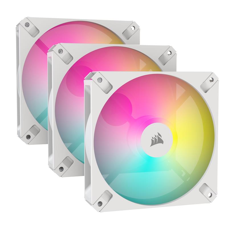 Corsair AR120 RGB 120mm ARGB-compatible Fan, Triple Pack - White(Open Box)