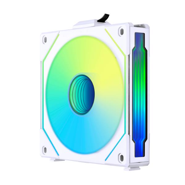 LIAN LI UNI FAN SL-INF 120 RGB WHITE 4個組 LIAN LI Uni Fan SL-INF 120 Reverse Blade 120mm Case Fan, Single