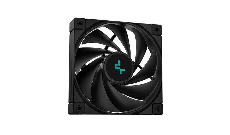 DeepCool FK120 High Performance Cooling Fan, 4-Pin PWM, Fluid Dynamic Bearing, 1850 RPM, 120mm, Black, Single(Open Box)