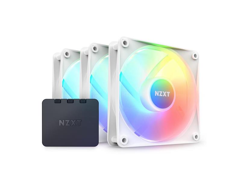 NZXT F120 RGB Core Case Fan Triple Pack, White(Open Box)