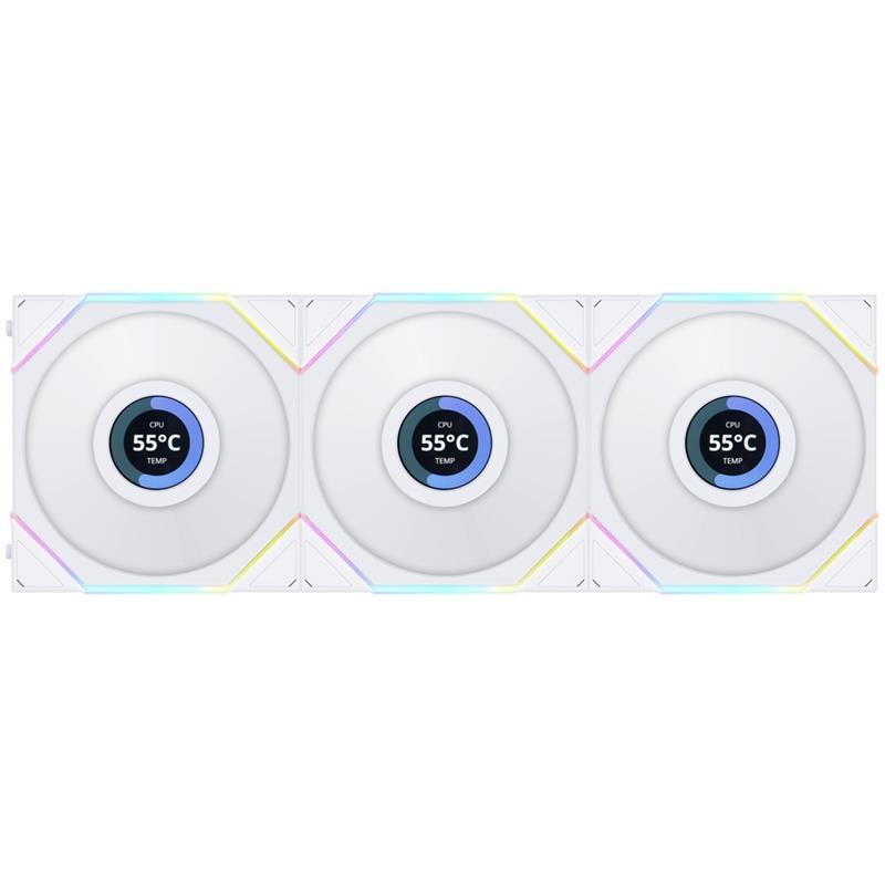 LIAN LI Uni Fan TLLCD120 Reverse White, Triple Pack(Open Box)