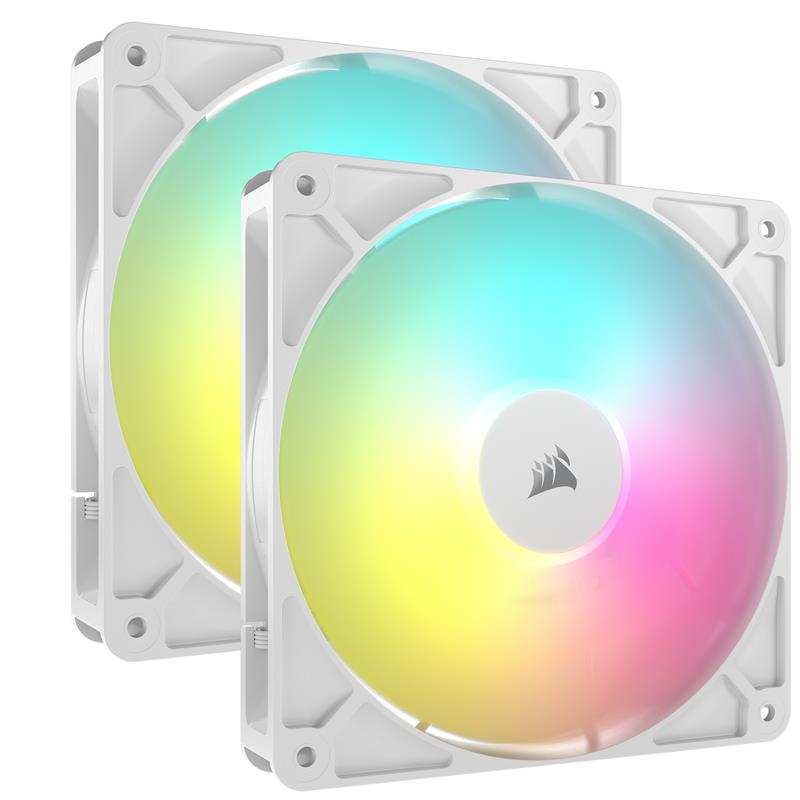 CORSAIR RS140 ARGB 140mm PWM Fans Dual Pack – White