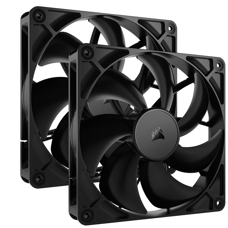 CORSAIR RS140 140mm PWM Fans Dual Pack, Black