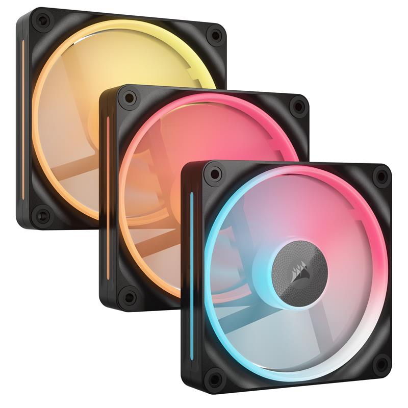 CORSAIR iCUE LINK LX120-R RGB 120 mm PWM Kit de démarrage de ventilateurs inversés