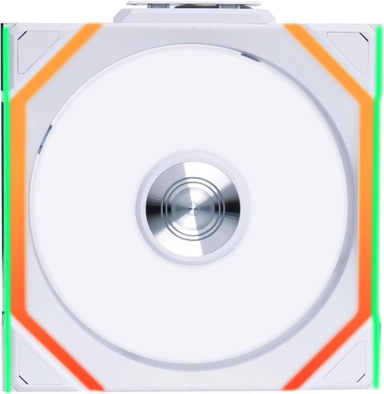 Lian Li UNI FAN SL 120 Ventilateur sans fil RVB à pales inversées de 120 mm, Blanc