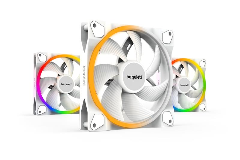be quiet! LIGHT WINGS 140mm White PWM Triple-Pack , Case fan