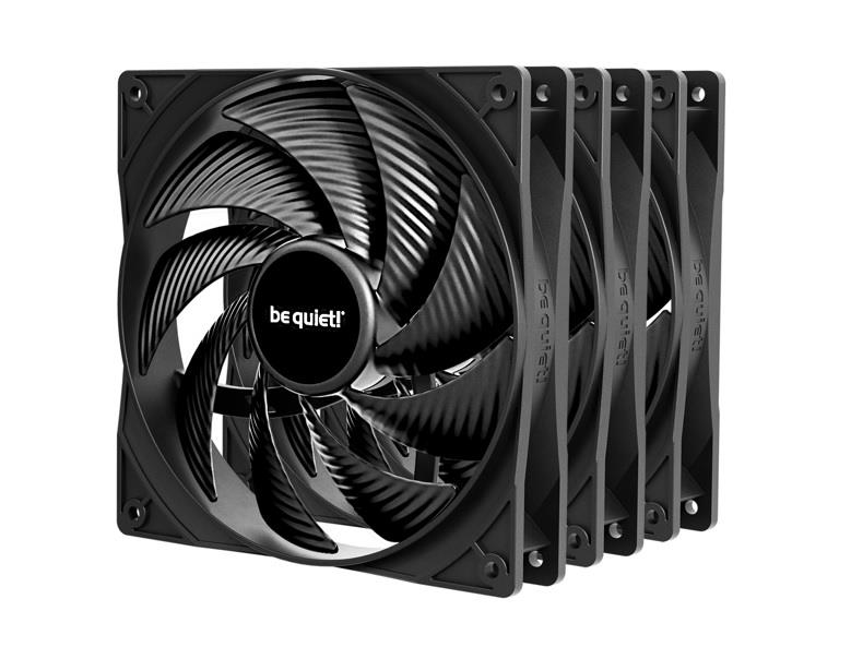be quiet! PURE WINGS PWM High-Speed 140mm Case Fan 3-Pack Black