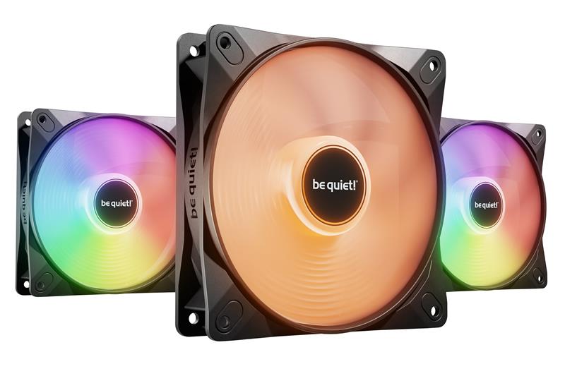 be quiet! Light Wings LX 120mm Ventilateur PWM ARVB, Noir, Paquet de 3